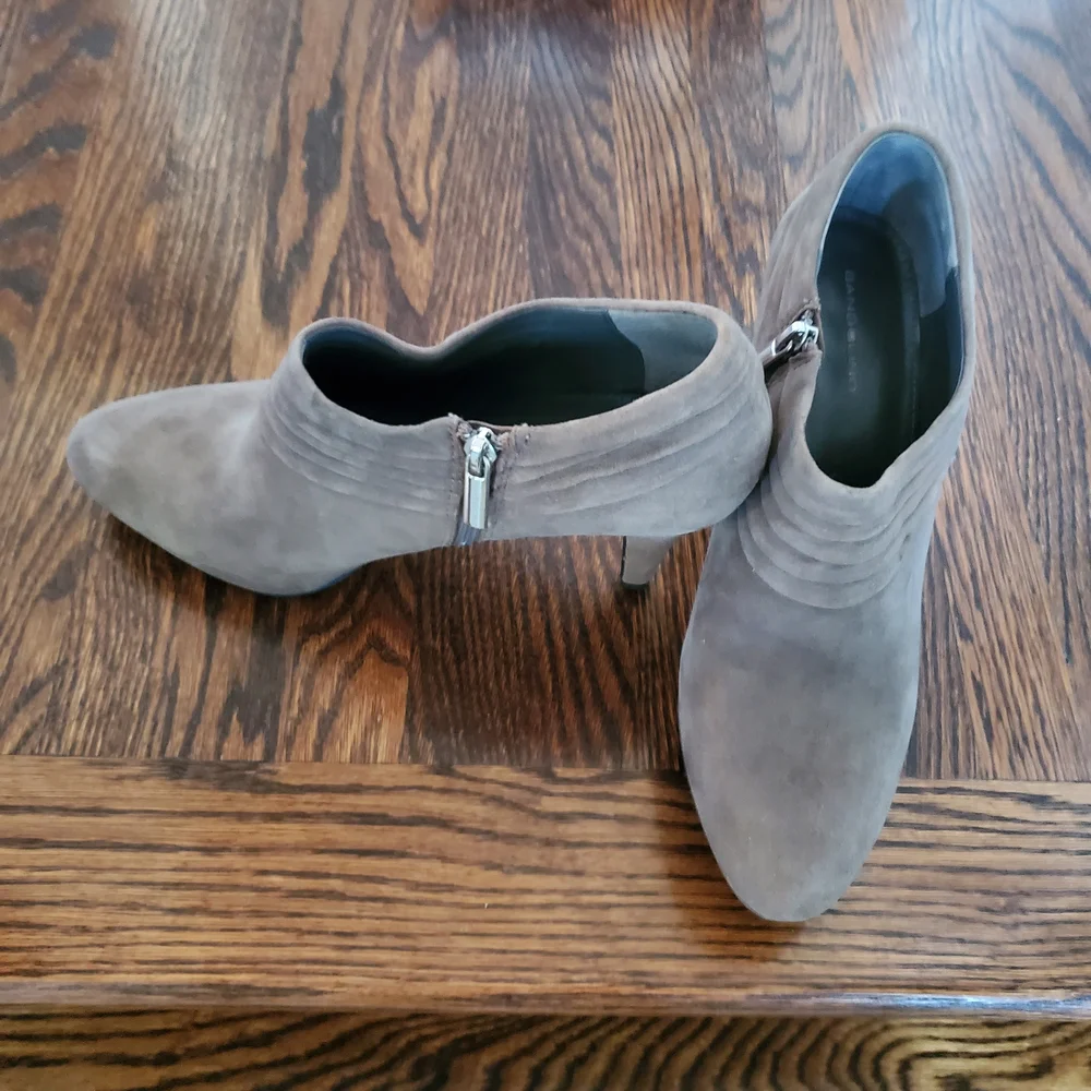 Bandolino Taupe Suede Boots - Picture 3 of 3